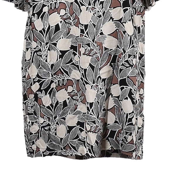 Anthropologie Ella Moss Tulip Floral Neutral Lightweight Shift Dress Size M - Picture 5 of 8